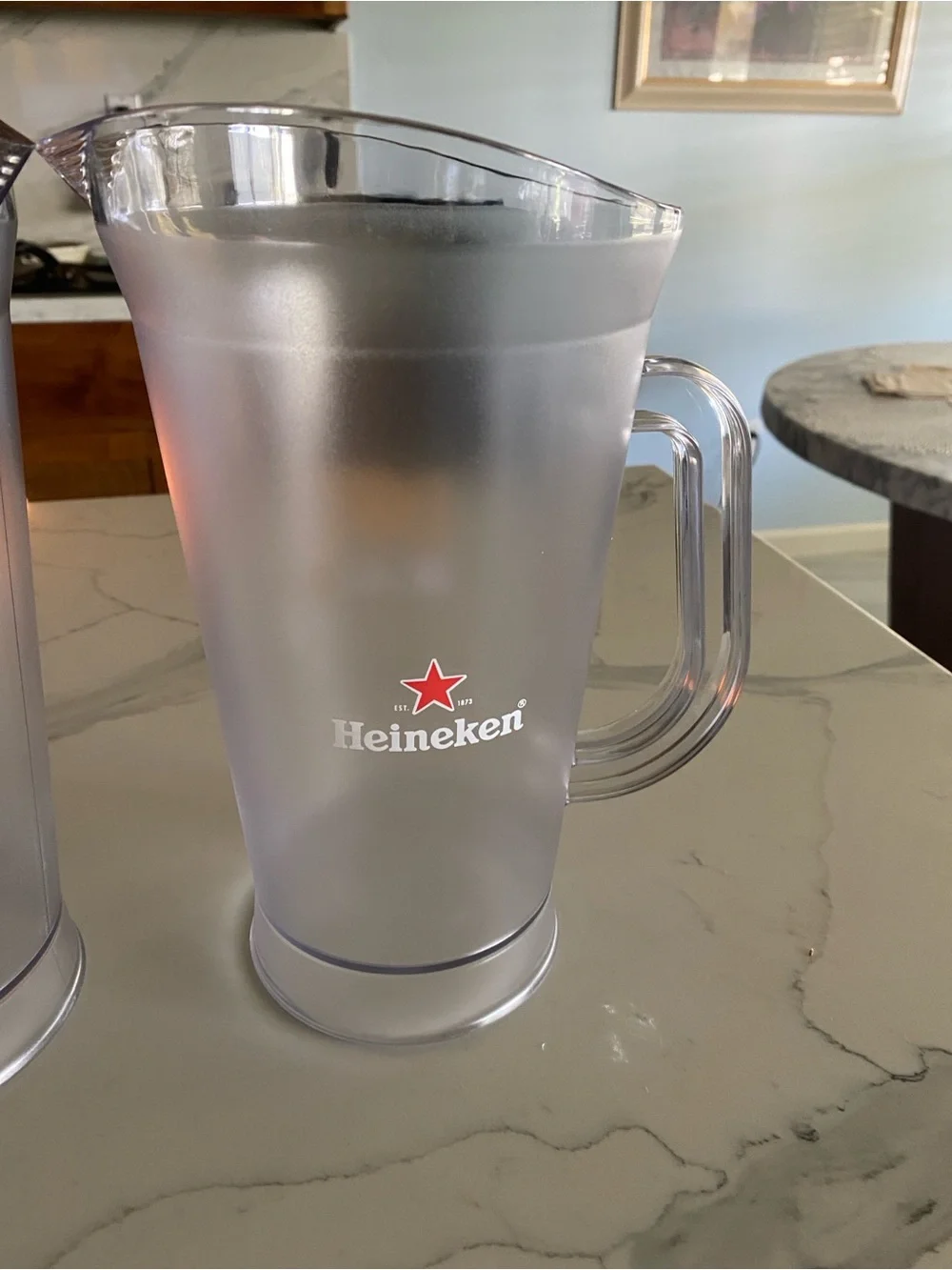 2pc Heineken Frosted Plastic Pitcher - 2L Clear